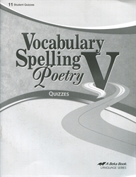 Vocabulary, Spelling, Poetry V - Quiz Book
