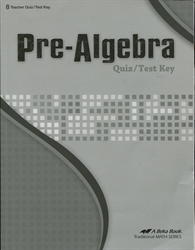 Pre-Algebra - Quiz/Test Key (old)