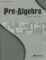 Pre-Algebra - Test/Quiz Key (old)