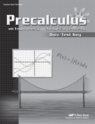 Precalculus Quiz/Test Key