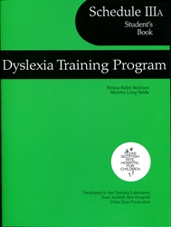 Dyslexia Training Program Schedule IIIA - Student's Book