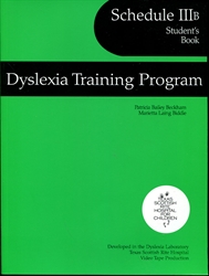 Dyslexia Training Program Schedule IIIB - Student's Book