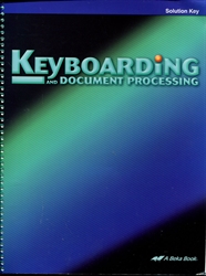 Keyboarding & Document Processing - Solution Key