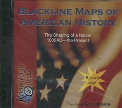 Blackline Maps of American History CD-ROM