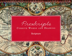 Prescripts Cursive Words and Drawing: Scripture