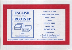 English from the Roots Up Volume II - Word Cards