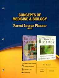 PLP: Concepts of Medicine & Biology - Parent Lesson Planner