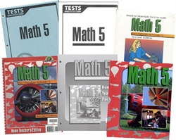 BJU Math 5 - Home School Kit (really old)