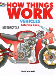 How Things Work: Vehicles - Coloring Book