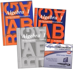 Saxon Algebra 1 - Home School Bundle with DIVE CD