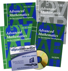 Saxon Advanced Mathematics - Home School Bundle with DIVE CD