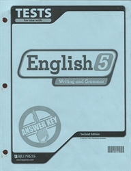English 5 - Tests Answer Key