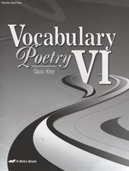 Vocabulary VI - Quiz Key