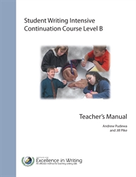Student Writing Intensive Level B - Continuation Course Teacher's Book