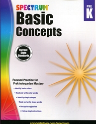 Spectrum Basic Concepts Preschool