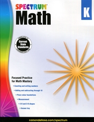 Spectrum Math Grade K