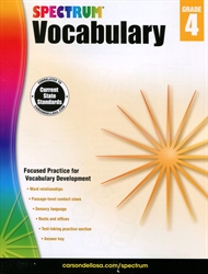 Spectrum Vocabulary Grade 4