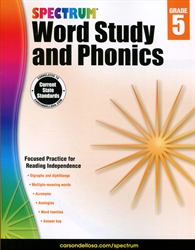 Spectrum Word Study & Phonics Grade 5