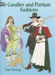 Cavalier and Puritan Fashions - Coloring Book