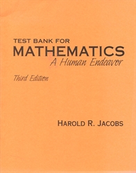 Mathematics: A Human Endeavor - Test Bank