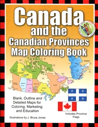 Canada and the Canadian Provinces Map Coloring Book