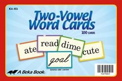 Two-Vowel Word Cards