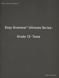 Easy Grammar Ultimate Grade 12 - Student Tests