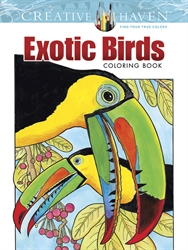 Creative Haven Exotic Birds - Coloring Book