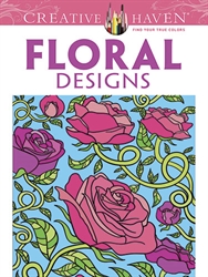 Creative Haven Floral Designs - Coloring Book