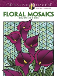 Creative Haven Floral Mosaics - Coloring Book