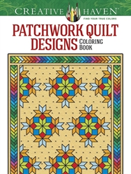 Creative Haven Patchwork Quilt Designs - Coloring Book