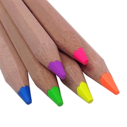 Eco Highlighter - 6 Pack with Wooden Sharpener