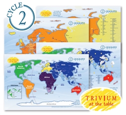 Trivium at the Table Placemats: Geography Cycle 2 (old)