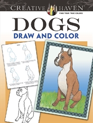 Creative Haven Dogs - Draw and Color