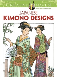 Creative Haven Japanese Kimono Designs - Coloring Book