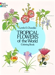 Tropical Flowers of the World - Coloring Book