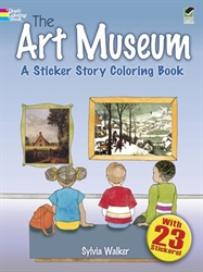 Art Museum: A Sticker Story Coloring Book