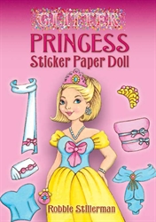 Glitter Princess - Sticker Paper Doll