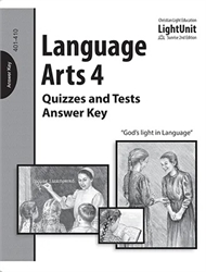 Christian Light Language Arts -  400 Quiz & Test Answer Key