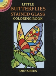 Little Butterflies Stained Glass Coloring  - Activity Book