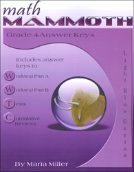 Math Mammoth 4 - Answer Keys (b&w) (old)