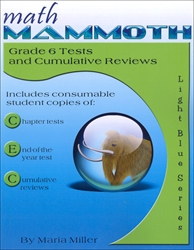 Math Mammoth 6 - Tests & Reviews (b&w)