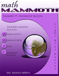Math Mammoth 7 - Answer Keys (b&w)