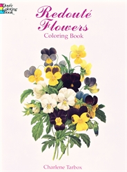 Redoute Flowers - Coloring Book