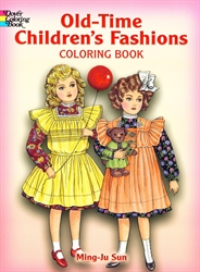 Old-Time Children's Fashions - Coloring Book