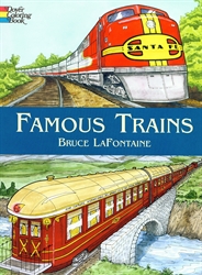 Famous Trains - Coloring Book