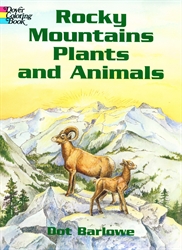 Rocky Mountains Plants and Animals - Coloring Book