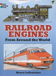 Railroad Engines from Around the World - Coloring Book