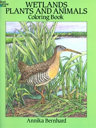 Wetlands Plants and Animals - Coloring Book
