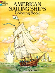 American Sailing Ships - Coloring Book